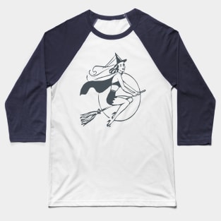 Halloween witch on a broom Baseball T-Shirt
